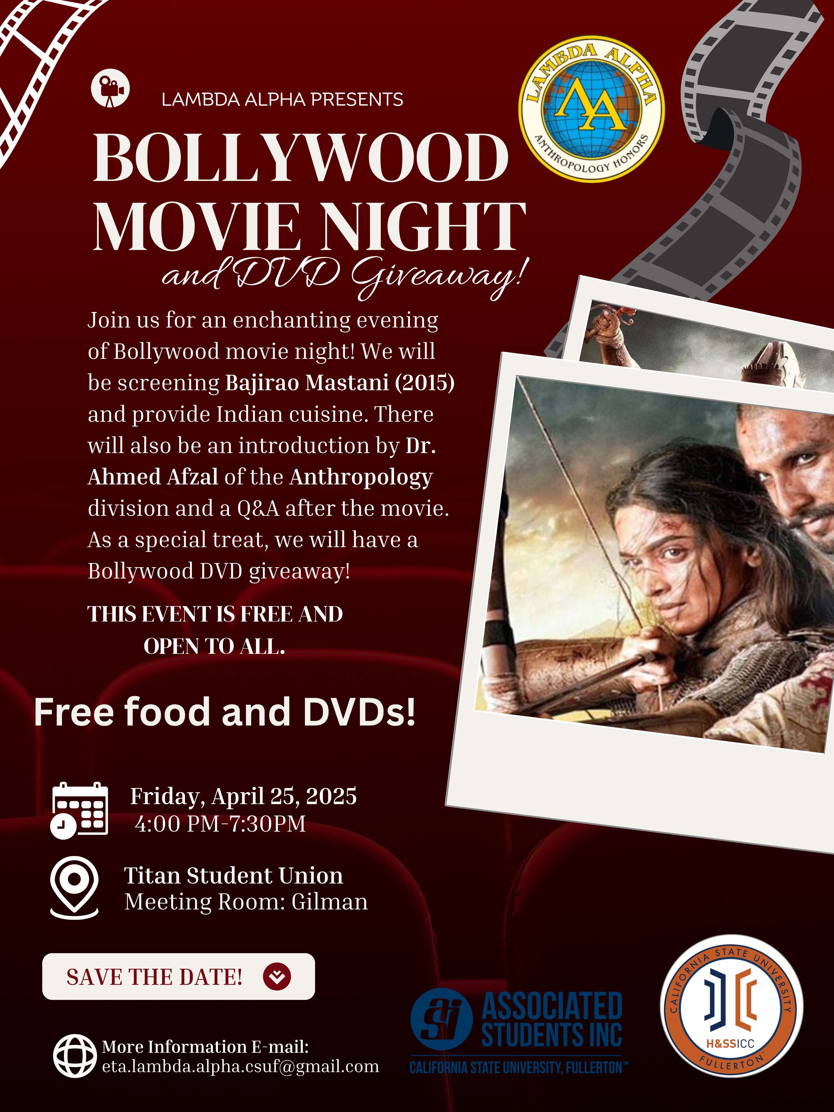ASA & Lambda Alpha Bollywood Movie Night